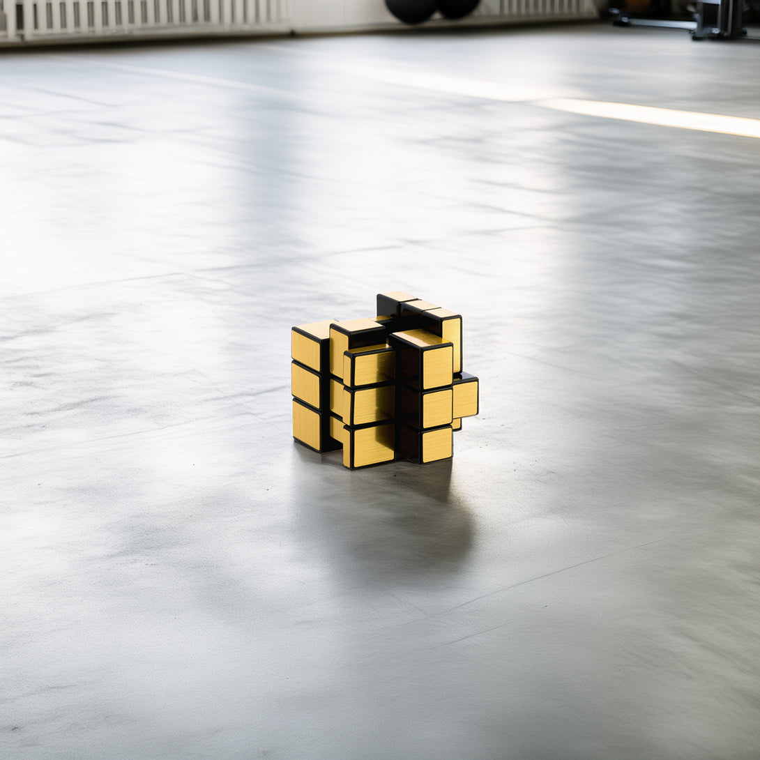 Cube Magique Ubik – Miroir Doré - Plan de Jeu - L’Art de Gagner